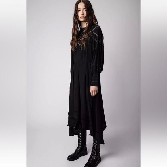 Zadig & Voltaire Rozyl CDC Dress  Black Size XS NEW $1098 - Picture 4 of 13